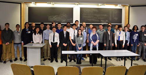 Prof. Pavel Etingof and Dr. Tanya Khovanova with PRIMES students and mentors